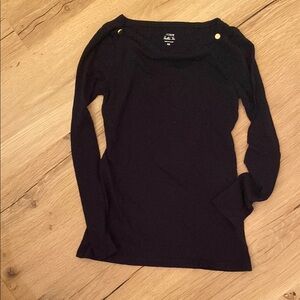 J. Crew NAVY Fitted Long Sleeve Tee